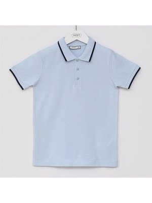 Erkek Çocuk Kısa Kol Polo Yaka Tişört - 16325 - Mint Yeşili