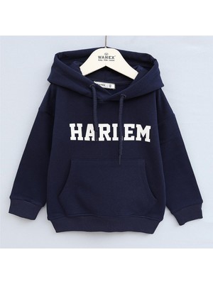 Erkek Çocuk Uzun Kol Kalın Kapşonlu Tişört - 17074 - Parlament