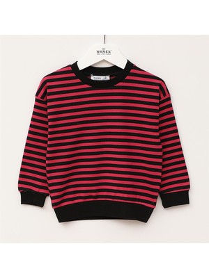 Erkek Çocuk Uzun Kol Ince Bisiklet Yaka Tişört - 16986 - Siyah - Gri