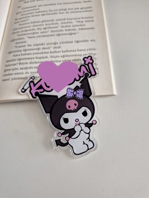 Kuromi Pleksi Kitap Ayracı 8 cm - 1 Adet