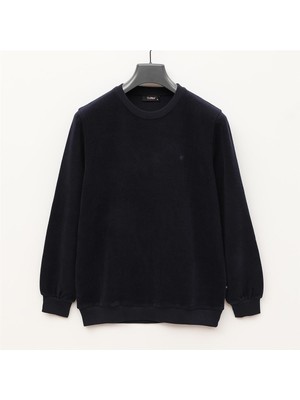 Erkek Triko Uzun Kol Ince Polo Yaka Sweatshirt - DS-3001 - Lacivert