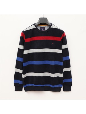 Erkek Uzun Kol Ince Polo Yaka Tişört - CZT-101 - Marine