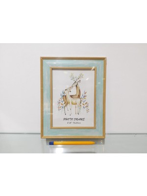 Dekoratif Çerçeve Mavi-Beyaz 15X20