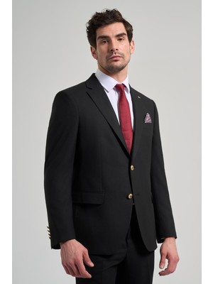 Düz Bez Ayağı Mono Yaka Tam Astar Esnek 6 Drop Comfort Fit Ceket 1002245902