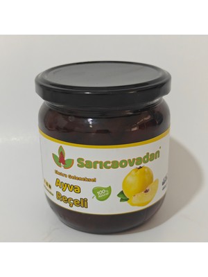 Sarıcaovadan Ayva Reçeli 460 gr  Pancar Şekeri Koruyucu Katkıİçermez El Yapımı Doğal