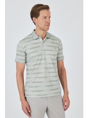 İmza Kısa Kol Baskılı Pike Polo Yaka Cepsiz Slim Fit Tişört 1011250170