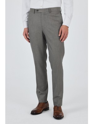 Bej Esnek Yandan Cepli Comfort Fit Classic Pantolon 1003250154