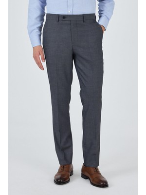 Koyu Antrasit Esnek Yandan Cepli Comfort Fit Classic Pantolon 1003250154