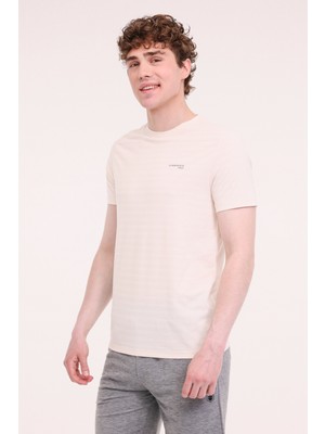 Lumberjack Ml Harves 11Itl1103 4Fx Kırık Beyaz Erkek Kısa Kol T-Shirt