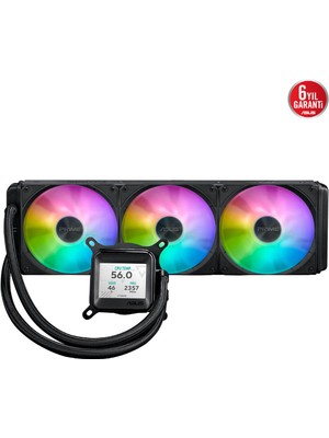 Asus Prıme Lc Argb LCD All-In-One Cpu Sıvı Soğutucu, Yüksek Performanslı Asetek Pompa, Dizi-Zincir Fanlar