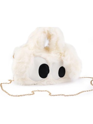 Çanta Peluş Sevimli Karikatür Zincir Saplı El Omuz Çantası