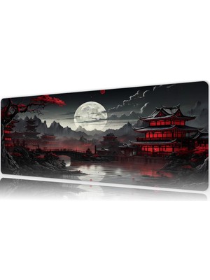 Urzuva Gaming Renkli Baskılı XL Mouse Pad Kaydırmaz Dikişli 80X30 cm Estetik Tasarım