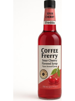 Okavango Vişne Kahve Şurubu, Şekersiz (Suger Free) Şurup Yeni Yüksek Aromalı Kalorisiz, Kahve ve Kokteyl Şurubu