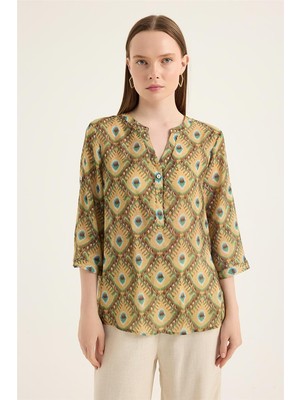 Baklava Motifli Bluz