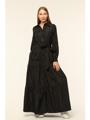 Gömlek Yakalı Elbise