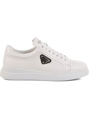 Aspor Beyaz  Deri Erkek Sneaker