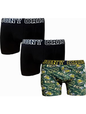 Jony Cris Erkek Boxer 3’lü Set