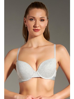 Desteksiz Çocuk Sütyeni C18133 Gri Melanj