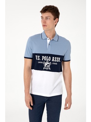 U.S. Polo Assn. Erkek Regular Fit Polo Yaka Beyaz Tişört 50299817-VR013