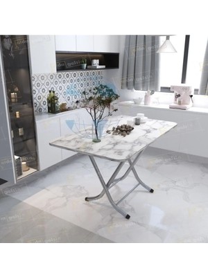 Dekoratif Katlanır Masa Mutfak Masası 70*120