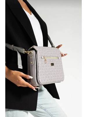 Just Polo Kadın 3 Bölmeli Omuz Çantası