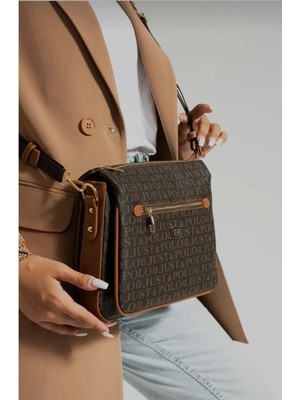 Just Polo Kadın 3 Bölmeli Omuz Çantası