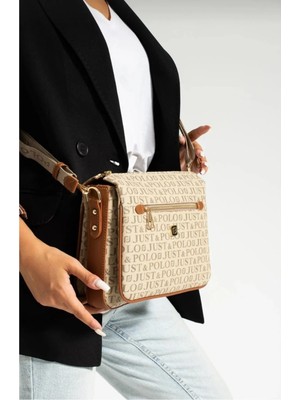 Just Polo Kadın 3 Bölmeli Omuz Çantası