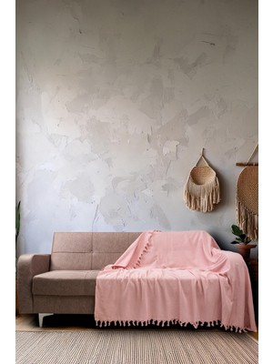 Pamuklu Kaymaz Koltuk Çekyat Örtüsü&koltuk Şalı 170X210