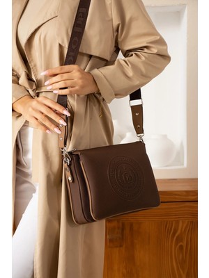 Just Polo Kadın 3 Bölmeli Omuz Çantası