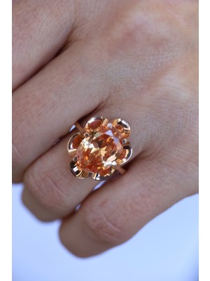 Yenigün Kuyumculuk 14 Ayar Altın Zultanit Taş Görünümlü Yüzük