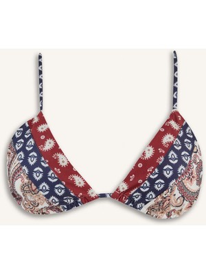 DeFacto Regular Fit Desenli Bikini Üstü E4892AX25SM