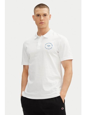Jack & Jones Jjsımon Polo Ss Beyaz Erkek T-Shirt 12269299