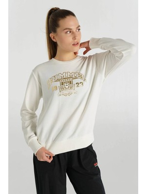 Hummel Hmllenes Kırık Beyaz Kadın Sweatshirt 922247-9003