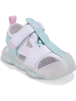 Vicco Live 332B525Y217 Beyaz Ortopedik Günlük Işıklı Kız Çocuk Spor Sandalet