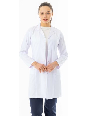 112 Giyim Spor Yaka Uzun Kol Kadın Personel Önlüğü Alpaka Kumaş Pembe (RNK111)