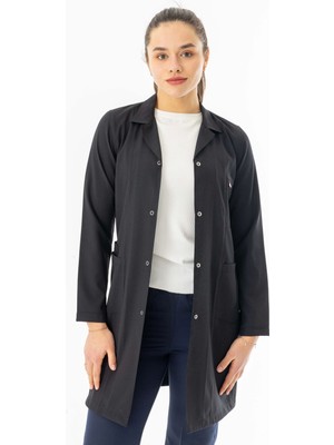 112 Giyim Spor Yaka Uzun Kol Kadın Personel Önlüğü Alpaka Kumaş Pembe (RNK111)