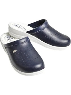 Unisex Beyaz Ortopedik 4 Nokta Sabo Terlik Aşçı Hemşire Hastane Doktor Terliği