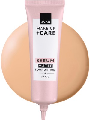 Avon Make Up + Care 3'ü 1 Arada Mat Serum Fondöten 30 ml 140P Light Ivory