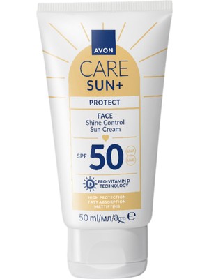 Avon Sun+ Protect Yüz İçin Parlaklık Kontrolü Güneş Kremi SPF50 50 ml Hassas Ciltler İçin Matlaştırıcı