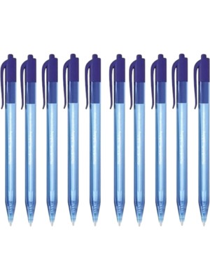 Paper Mate Tükenmez Kalem Mavi Inkjoy 100 Rt Ulv (Üstten Basmalı) ( 10 Adet)