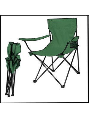 Savex Uyguna-Yakala Haki  - Taşıma Çantalı Katlanır Kamp Piknik Sandalyesi - Bardaklıklı -Tab.286