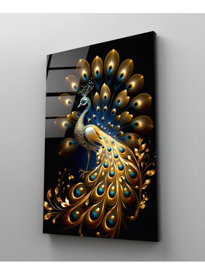 Tavuz Kuşu Cam Tablo