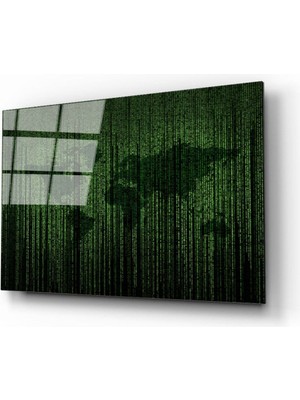 Shopping Haven Dünya Haritası 39 Cam Tablo