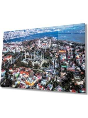 Shopping Haven Istanbul Manzara 4mm Dayanıklı Cam Tablo Temperli Cam