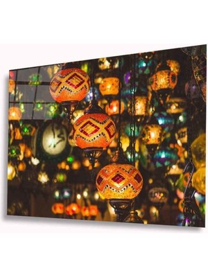 Shopping Haven Motifli Lamba Cam Tablo 4mm Dayanıklı Temperli Cam