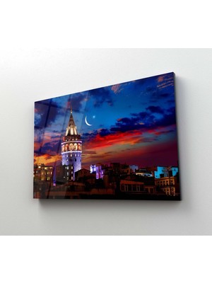 Shopping Haven Istanbul Galata Kulesi Manzara Cam Tablo Temperli 4 mm