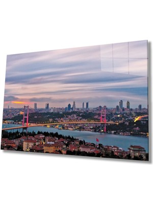 Shopping Haven Istanbul Boğazı Manzara 4mm Dayanıklı Cam Tablo Temperli Cam