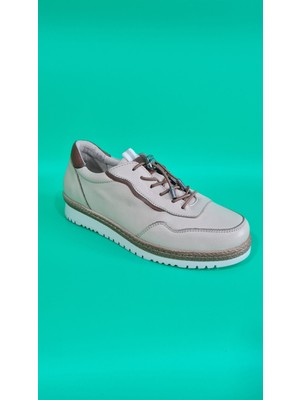 Voyager Kadın Hakiki/gerçek Deri Rahat Günlük Comfort Bağcıklıayakkabı Z130