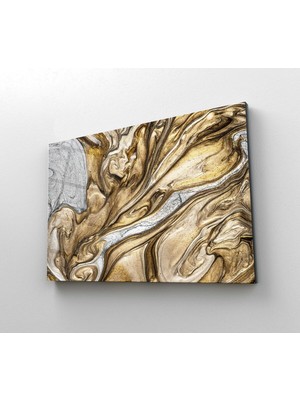 Shopping Haven Gold Desenli  4mm Temperli Cam Tablo