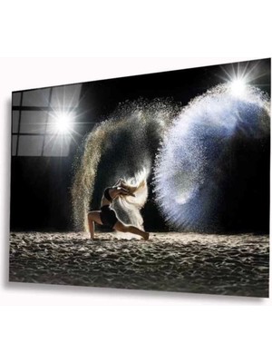 Shopping Haven Dansçı Kadın Cam Tablo 4mm Dayanıklı Temperli Cam